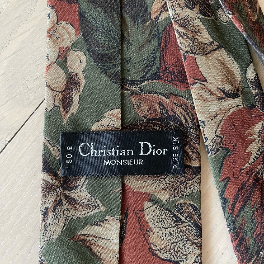 Vintage Fall Christian Dior Neck Tie